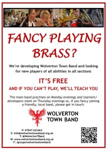 Wolverton Town Band Recruitment Poster